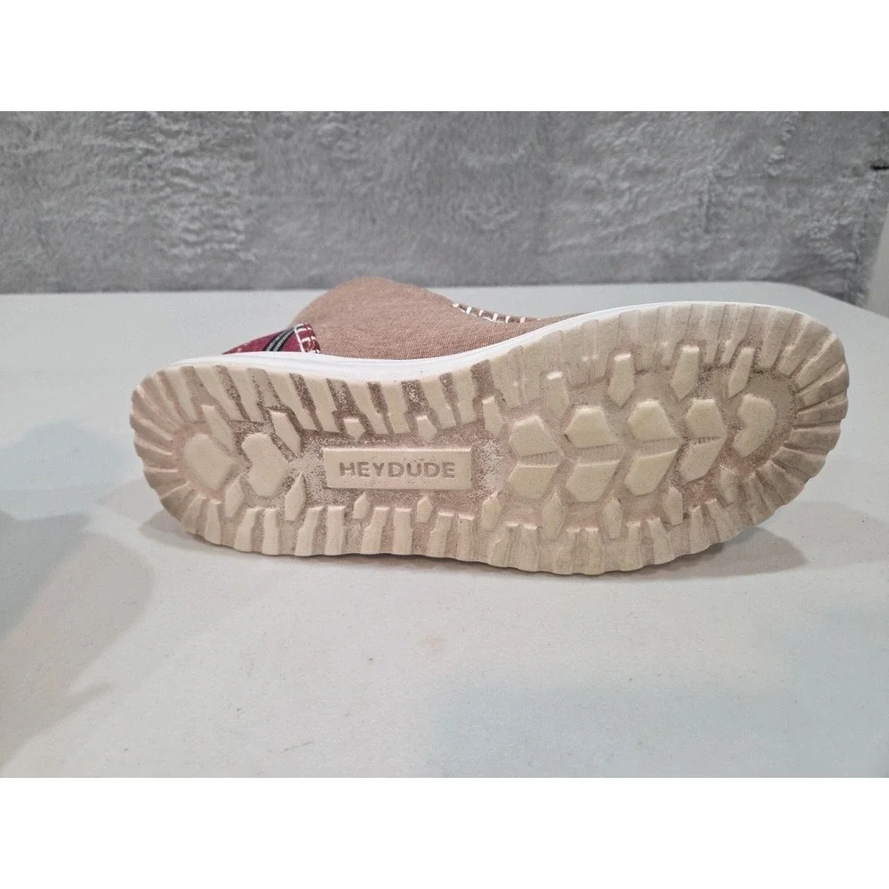 Hey Dude Denny Women's Brown Slip On Comfort Bootie Boots Shoes Size 10 Casual